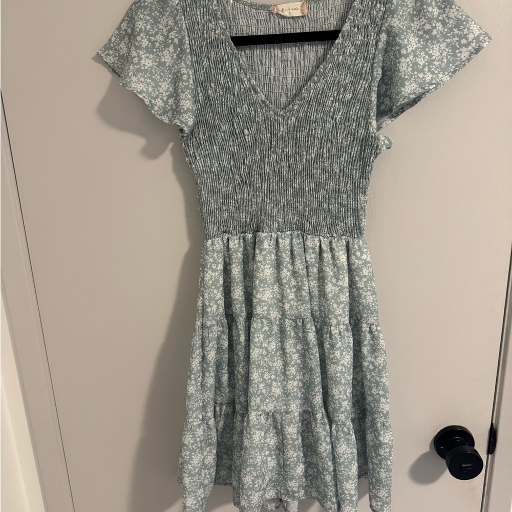 Altar'd State Blue Floral Dress